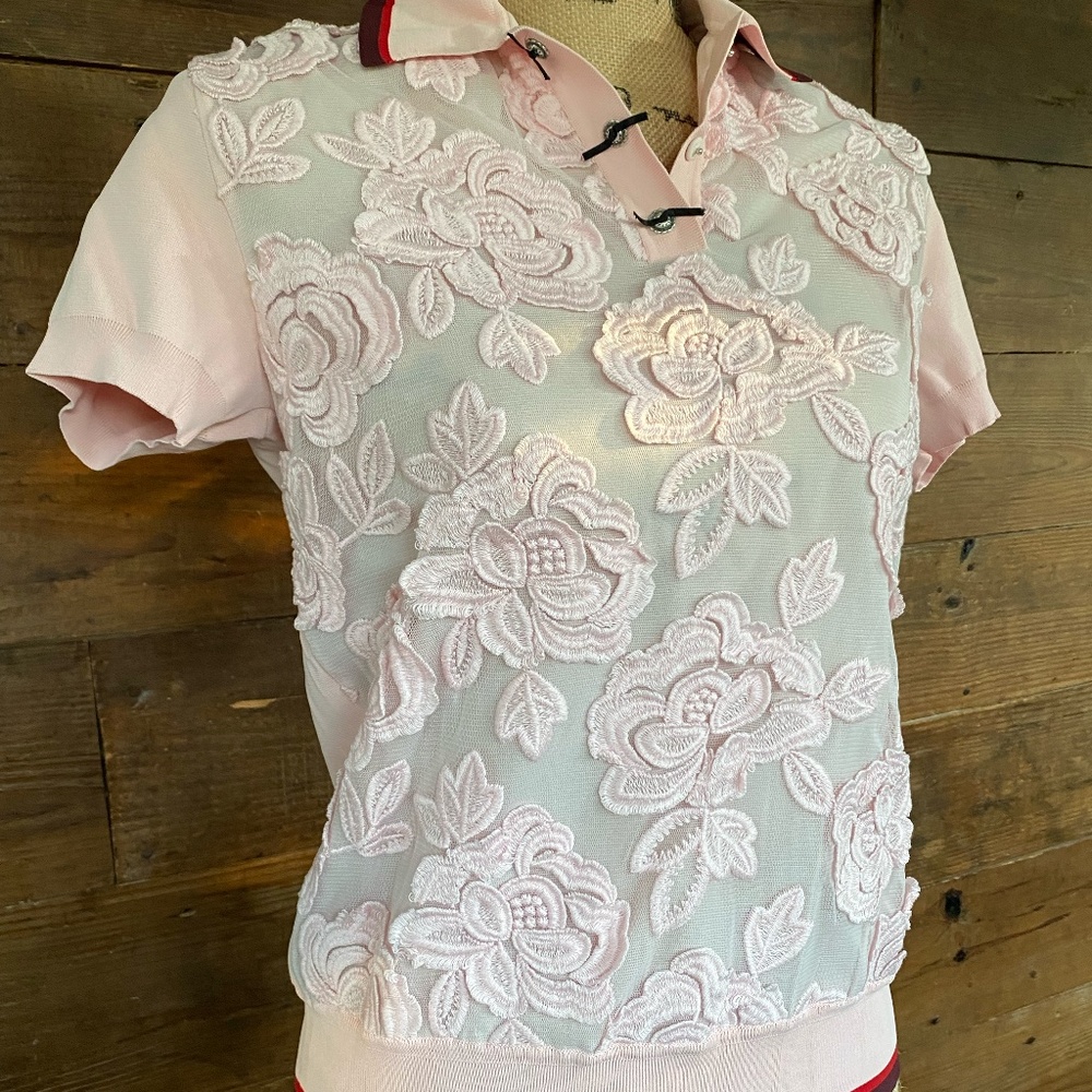 COACH Rose Lace Pink Polo